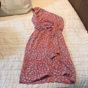 Dvf one shoulder dress